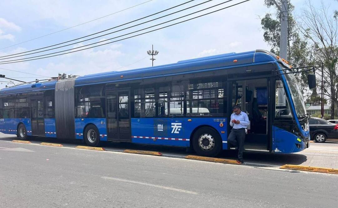 Tras inauguración de Trolebús Santa Martha-Chalco reportan su primer accidente (20/05/2025). Foto: Especial