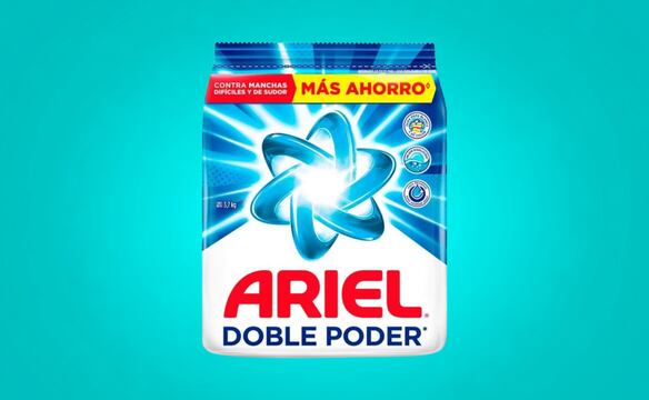 Compra aquí: Detergente Ariel Doble Poder