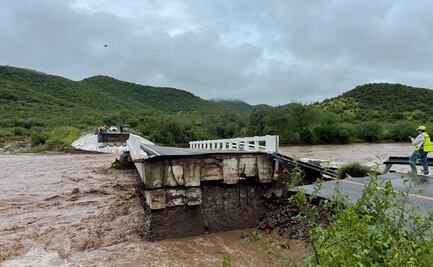 Sinaloa invertirá 180 mdp en reconstrucción de puente destruido por huracán "Nora" en 2021