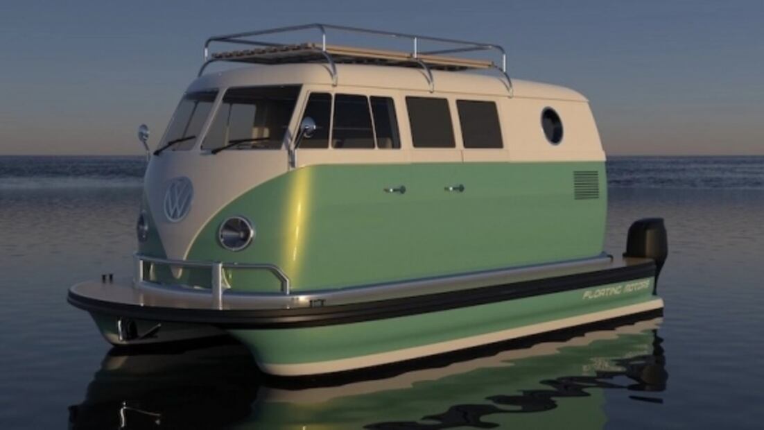 Conoce la Combi flotante que es en realidad un barco de lujo