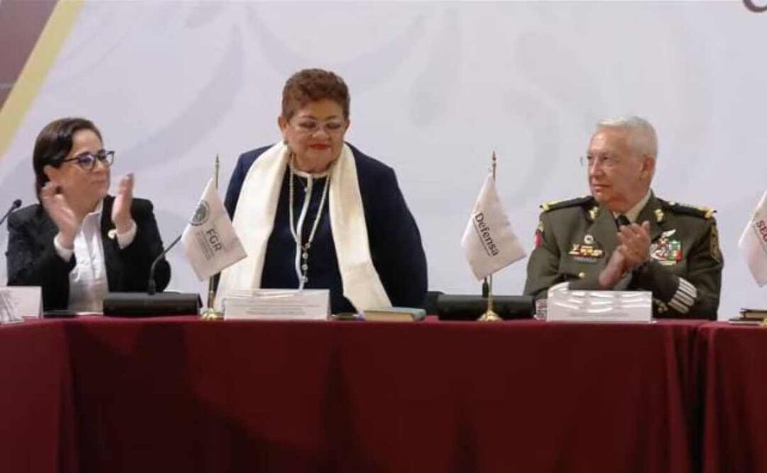 Ernestina Godoy en el Consejo Nacional de Seguridad Pública. Foto: Especial