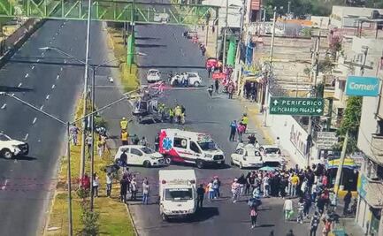 Motociclista choca en Ecatepec durante protesta por falta de agua