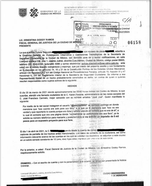 José Joel denuncia que suplantaron su identidad