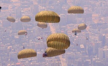 ONU considera "una cortina de humo" los lanzamientos aéreos de ayuda en Gaza; Reino Unido apoyará en la evacuación de niños