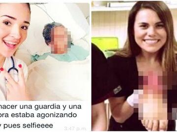 Entérate. Asistentes de medicina que causaron polémica por sus fotos