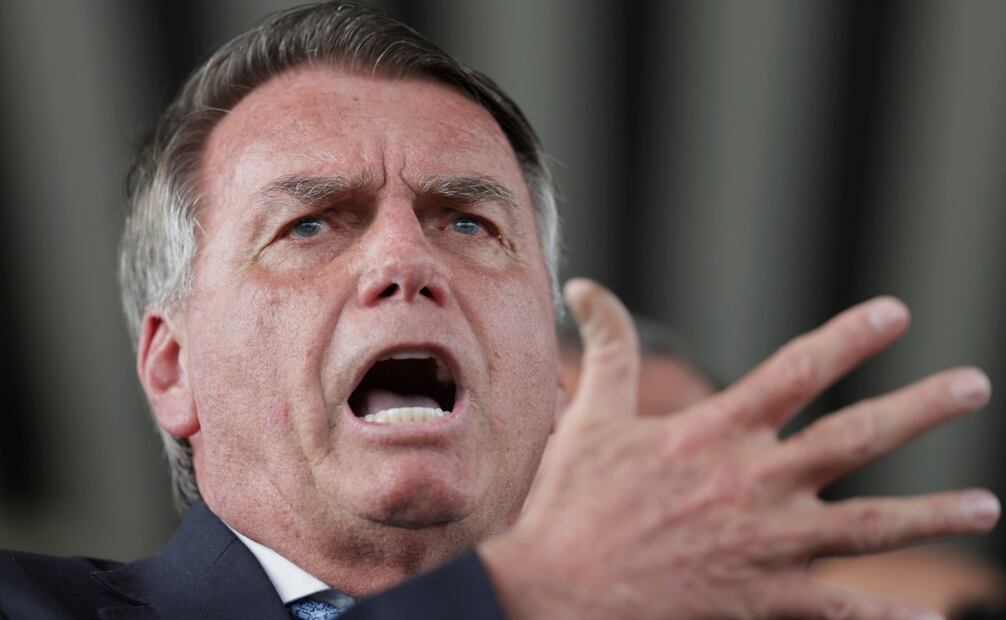 Bolsonaro insistió en que "todo el proceso" en su contra es "político" y denunció que la Justicia "está sofocando" a la extrema derecha. Foto: AP