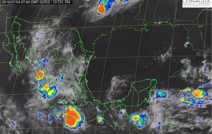 Prevén lluvias de diversa intensidad en la mayor parte del país