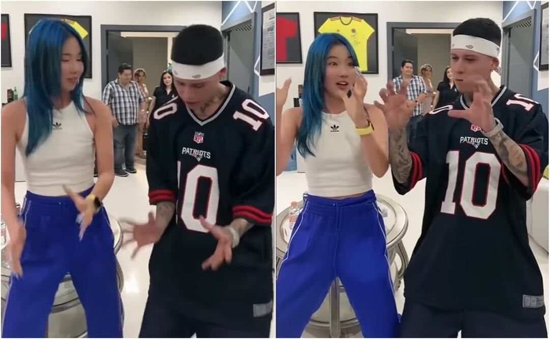 La influencer coreana no tenía idea de los pasos que estaba realizando. Foto: Instgram. @chinguamiga