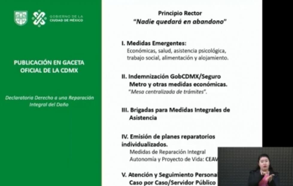 Asciende a 156 mdp reparación del daño a víctimas de Línea 12 del Metro