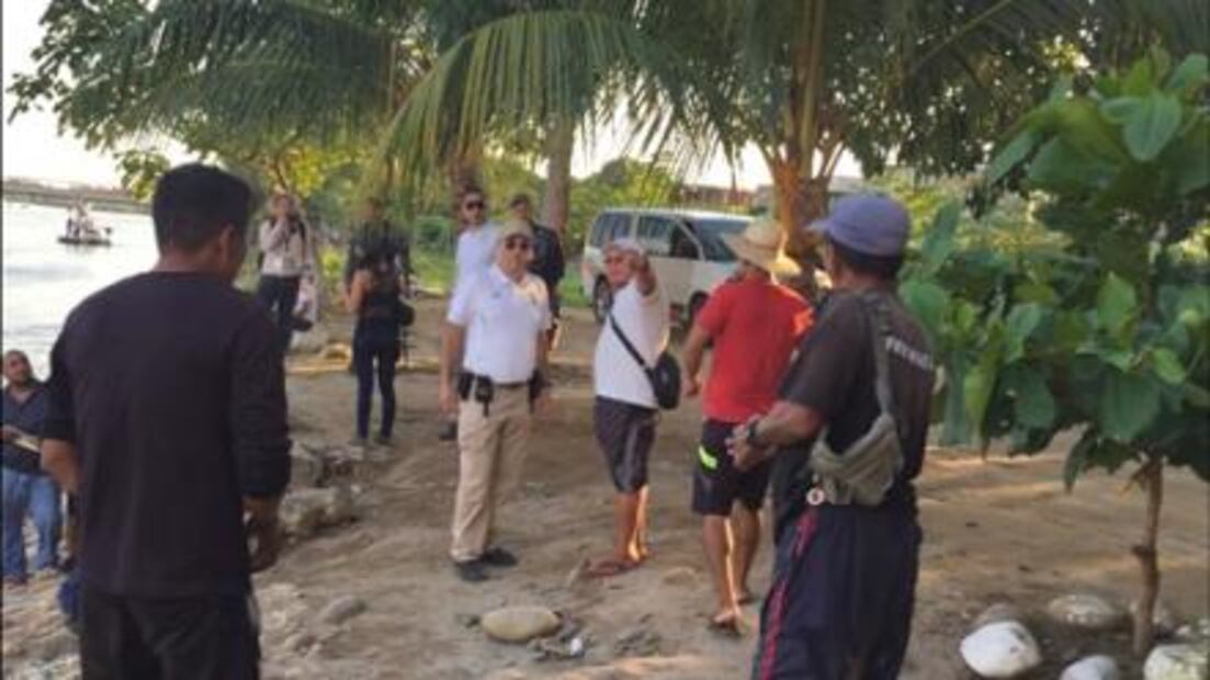 Agentes del INM montan operativo en río Suchiate, Chiapas