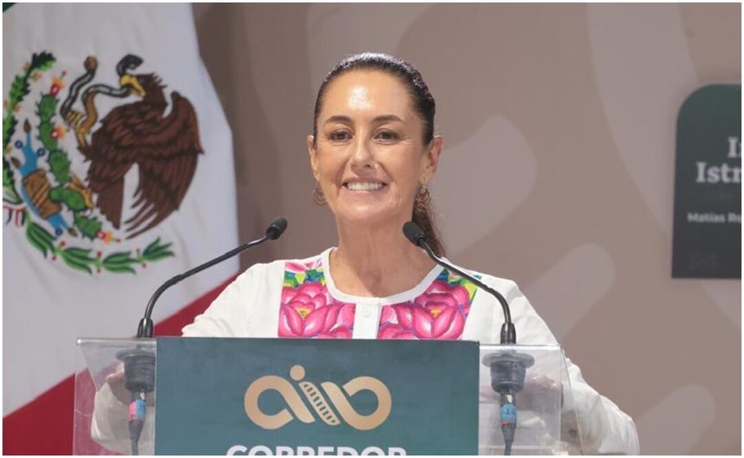 Claudia Sheinbaum y Andrés Manuel López Obrador realizan gira para supervisar trabajos en el Tren Interoceánico. Foto: Especial