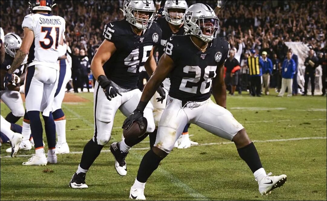 Josh Jacobs, corredor de los Raiders. Foto: Reuters