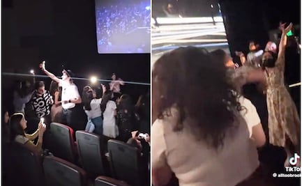 ¡Euforia al máximo! Swifties cantan y bailan dentro de las salas de cine por el estreno de la película “The Eras Tour”