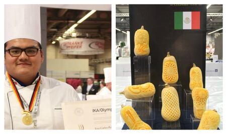 Cocinero poblano gana oro en olimpiada culinaria