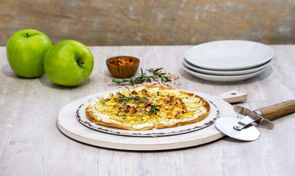 Pizzeta de manzana. Foto: Manzanas de Washington