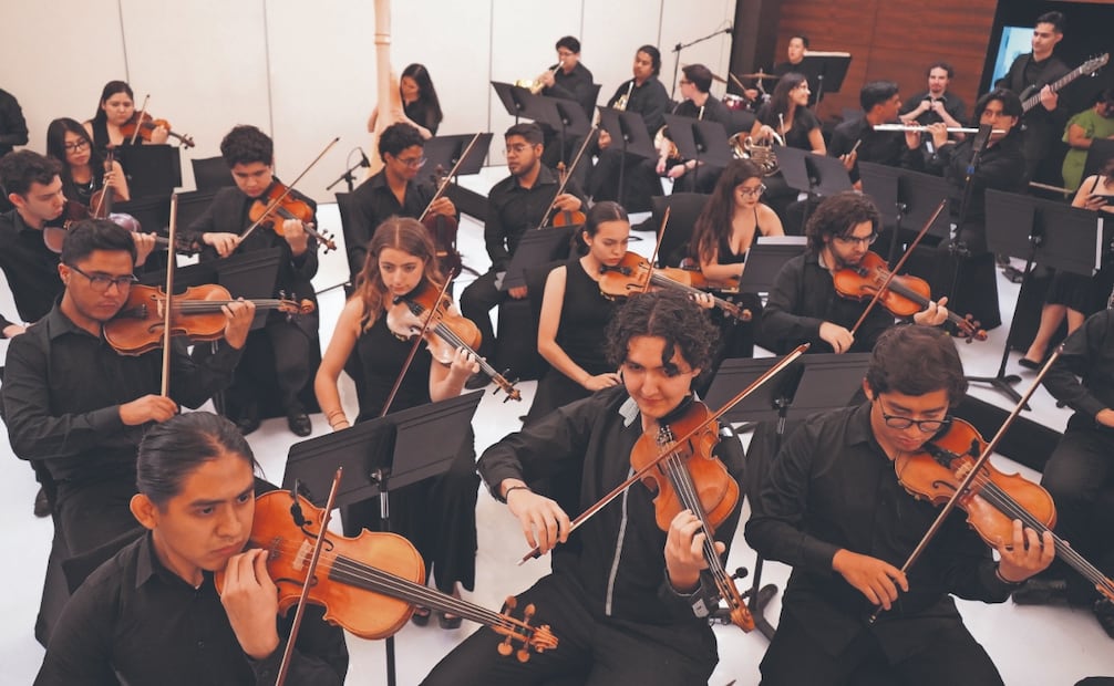 Jóvenes estudiantes de la licenciatura en Música de la Universidad Panamericana. Foto: Universidad Panamericana