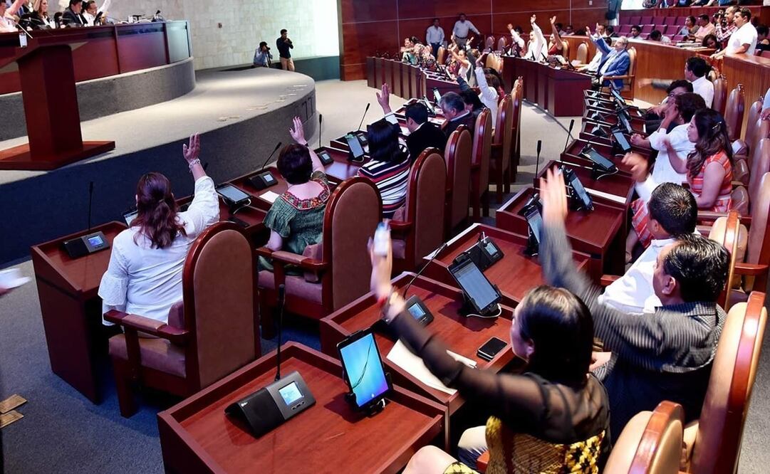 Sesión en el Congreso de Oaxaca/ @CongresoOaxLXIV