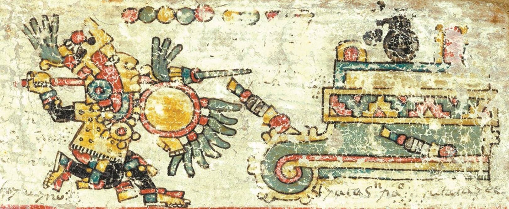 Códice Colombino: el Señor 8-Venado ataca en el año 1084 d.C. la ciudad del “Cerro de la cuna y Bola de Hule”. Foto/CORTESÍA DANIEL SANTOS