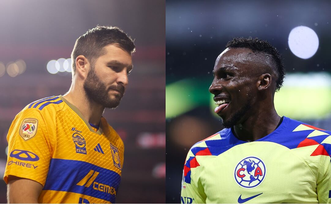 André-Pierre Gignac y Julián Quiñones - Foto: Imago7