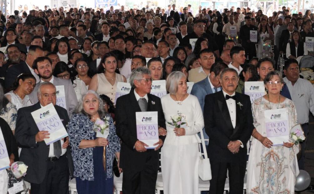 Realizan boda comunitaria en Atizapán de Zaragoza en el Estado de México. Foto: Brenda Martínez/EL UNIVERSAL