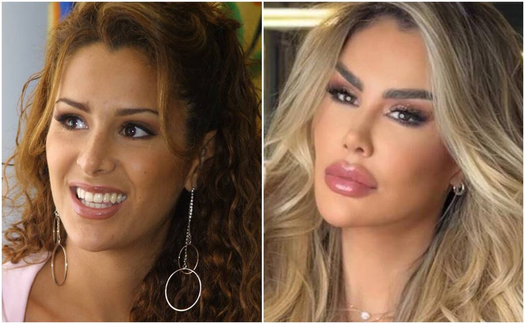 Ninel Conde en 2004 y Ninel Conde en 2024. Fotos: EL UNIVERSAL/Archivo.