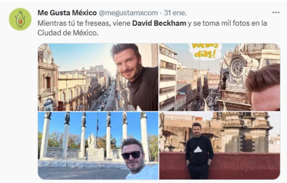 David Beckham es víctima de los memes por su visita a la CDMX