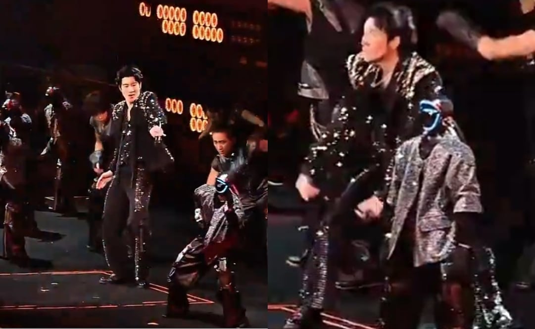 El cantante chino Wang Leehom generó conversación en redes sociales tras su espectáculo futurista. Foto: Vía X de Liu Pengyu, Portavoz de la Embajada de China en Estados Unidos.