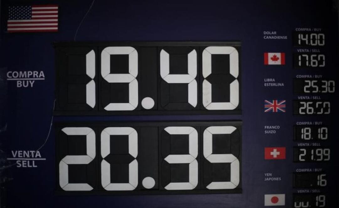 Board displaying exchange rates at a foreign exchange house in Mexico City on February  2017 – Photo: Edgard Garrido