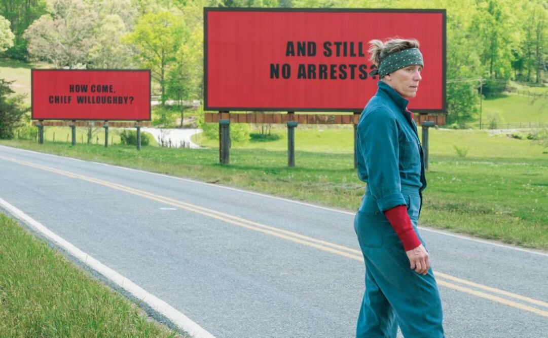 "Three Billboards Outside Ebbing, Missouri" (Tres anuncios de un crimen) luce como favorita el Oscar de Mejor Película  FOTO: ARCHIVO