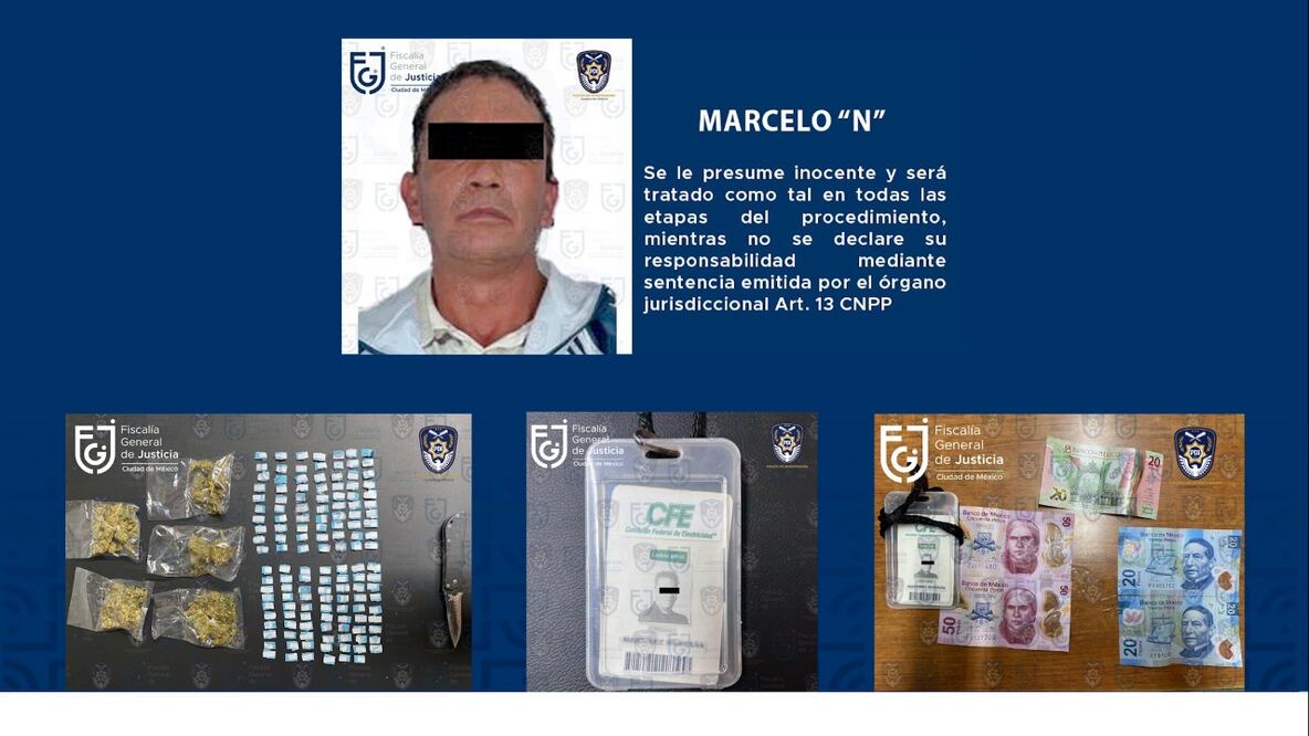 Marcelo fue detenido este martes en la alcaldía Benito Juárez. Foto. Especial