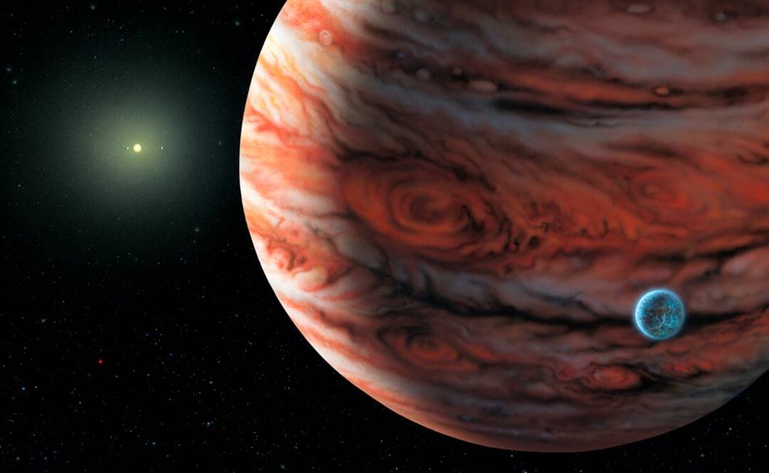 Representación del sistema solar similar al nuestro. Foto: ESA