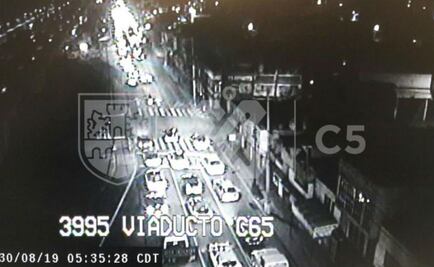 Retiran tráiler que ingresó a Viaducto; se normaliza la circulación