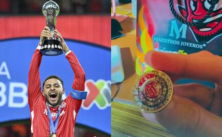 Alexis Vega regala lujoso anillo de campeón a sus compañeros del Toluca; son al estilo de la NFL