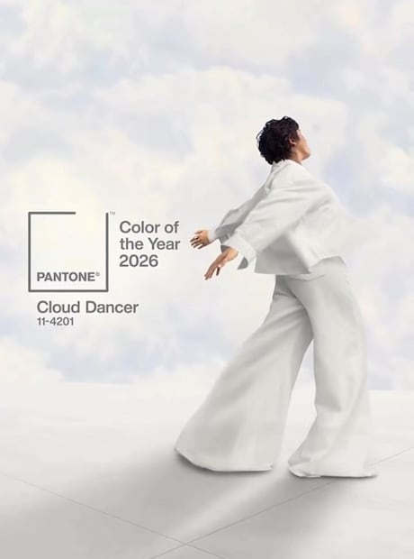 El 2026 se "vestirá" de un blanco sutil. Foto: Instagram @pantone