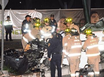 Auto destrozado en Reforma “iba, fácil, a más de 150 km/h”