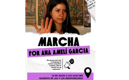 Marcha por Ana Ameli este miércoles 23 de julio en CDMX; feministas exigen su localización con vida