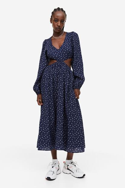 Vestido cut-out floreado de H&M. Foto: H&M