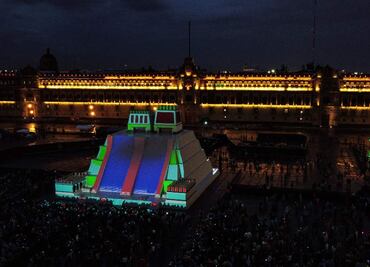 Maqueta monumental permanecerá hasta el 15 de septiembre en el Zócalo