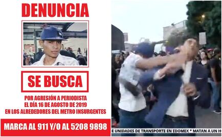 Busca SSC a sujeto que agredió a reportero durante marcha feminista
