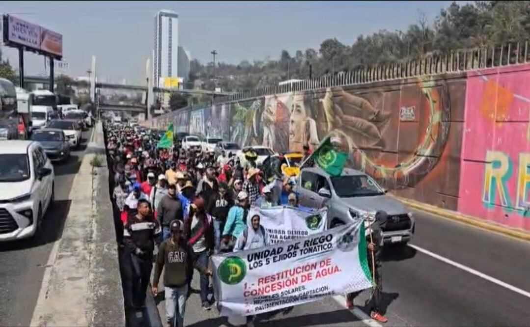 Caravana de la UNTA colapsa accesos a CDMX; exigen apoyo al campo mexicano. Foto: Especial