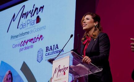 Marina del Pilar, la primera gobernadora de BC en rendir informe de gobierno en 16 años