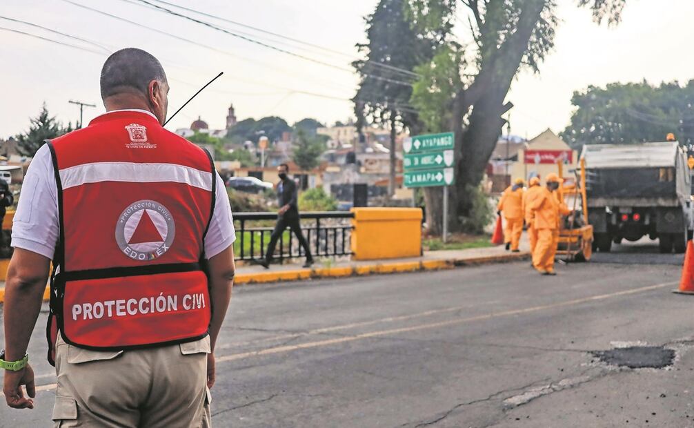 Aspectos generales del recorrido por rutas de evacuación de municipios de la región sur oriente del Estado de México, Foto: Hugo Salvador / EL UNIVERSAL