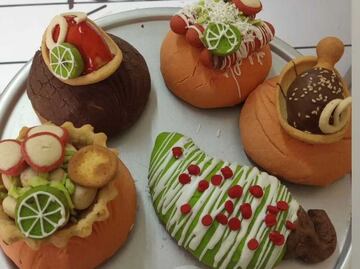 Crean conchas en forma de mole, pozole y hasta chile en nogada para dar el grito