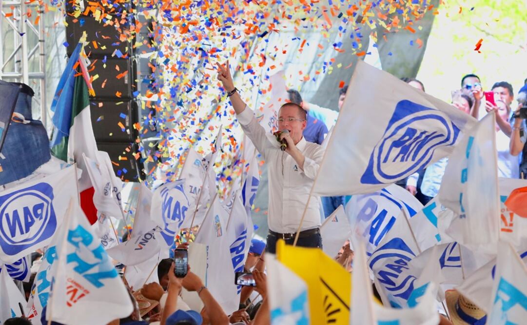 Ricardo Anaya Cortés estuvo en Villa Nicolás Romero, Edomex. Foto: Ariel Ojeda/El Universal.
