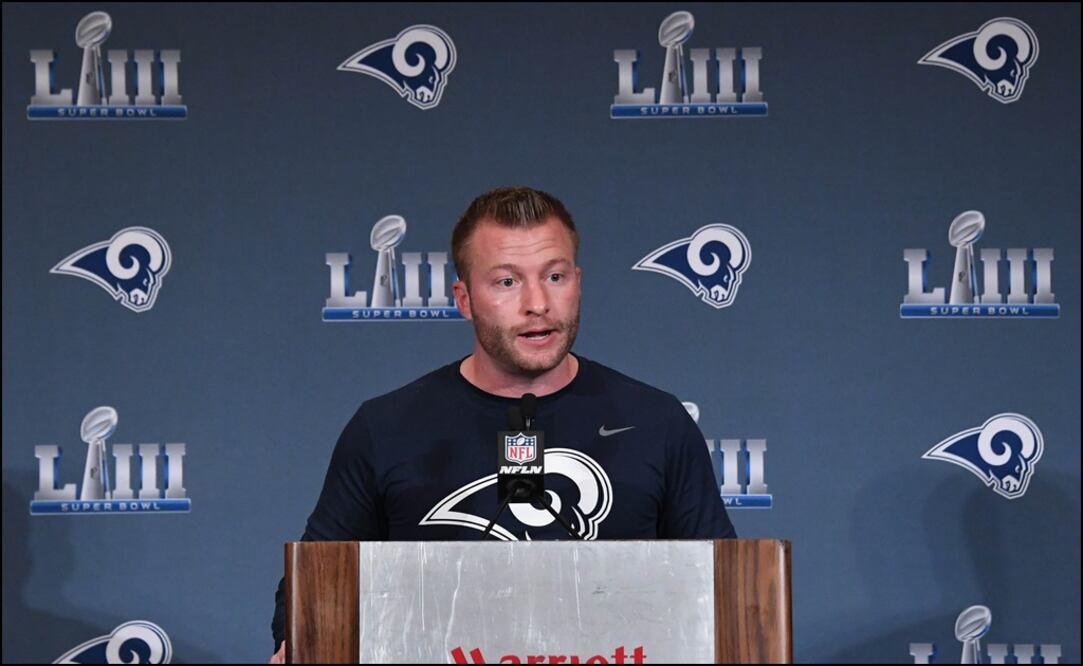 Sean McVay, head coach de los Rams. Foto: Reuters 