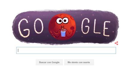 Google celebra la existencia de agua en Marte