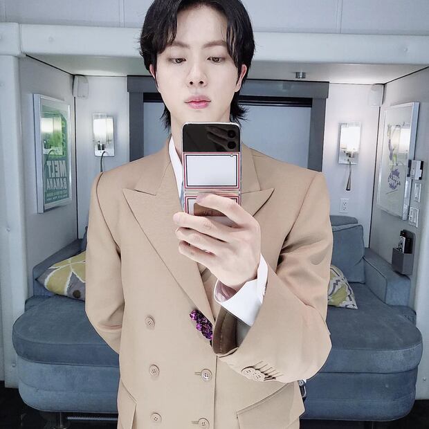 Jin de BTS. Fuente: Instagram @jin