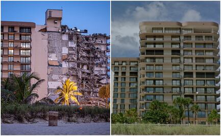 Las fotos del antes y después del edificio que colapsó en Miami