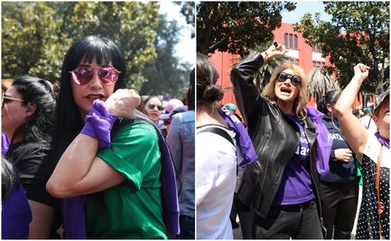 Adela Micha y Susana Zabaleta se suman a la marcha del 8M