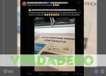 Verdadero: La tarjeta del Banco del Bienestar no es aceptada en el Tren Maya